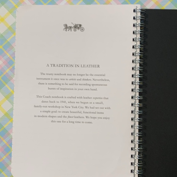 Coach Spiral Notebook Refill 6x8 - Picture 3 of 4